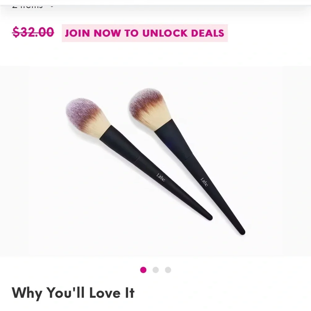 Lithe Lashes Face and Eye Makeup Brush Set Bundle